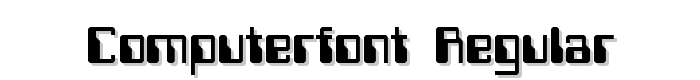 Computerfont Regular font